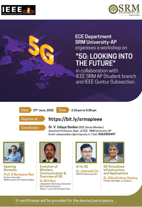 5G workshop in collaboration with IEEE-SRM Student Branch