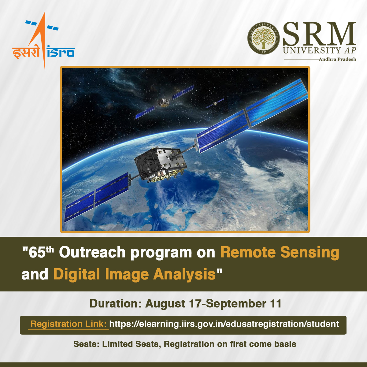 IIRS-ISRO 65th Outreach programme on “Remote Sensing and Digital Image...