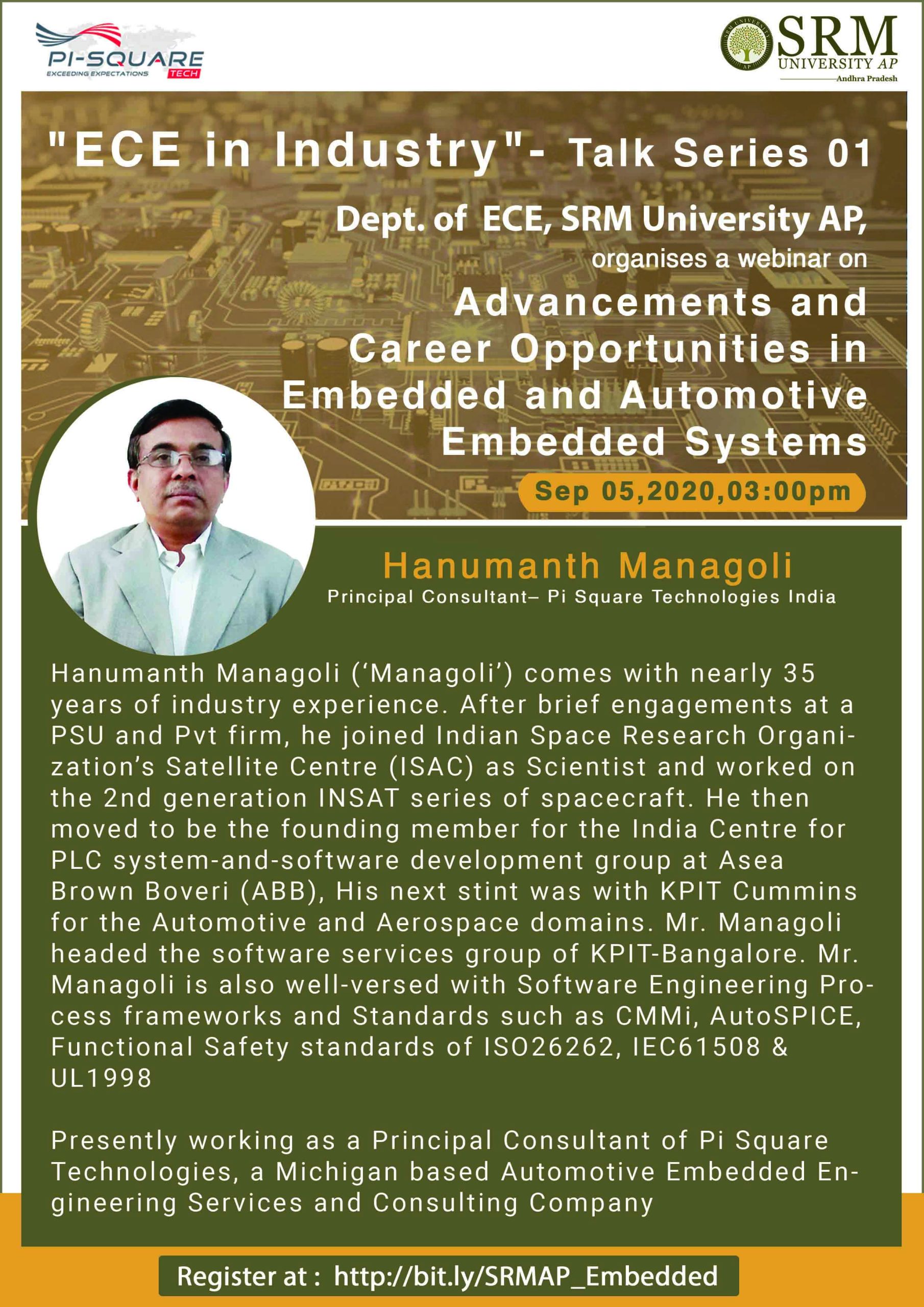 “ECE in industry” – Talk Series 01
