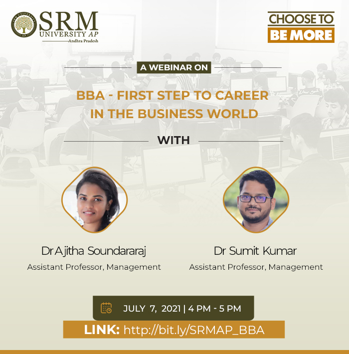 Why BBA at SRM University-AP the best to get started...