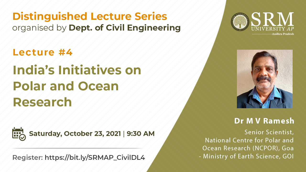 Distinguished lecture on India’s initiatives on polar and ocean research
