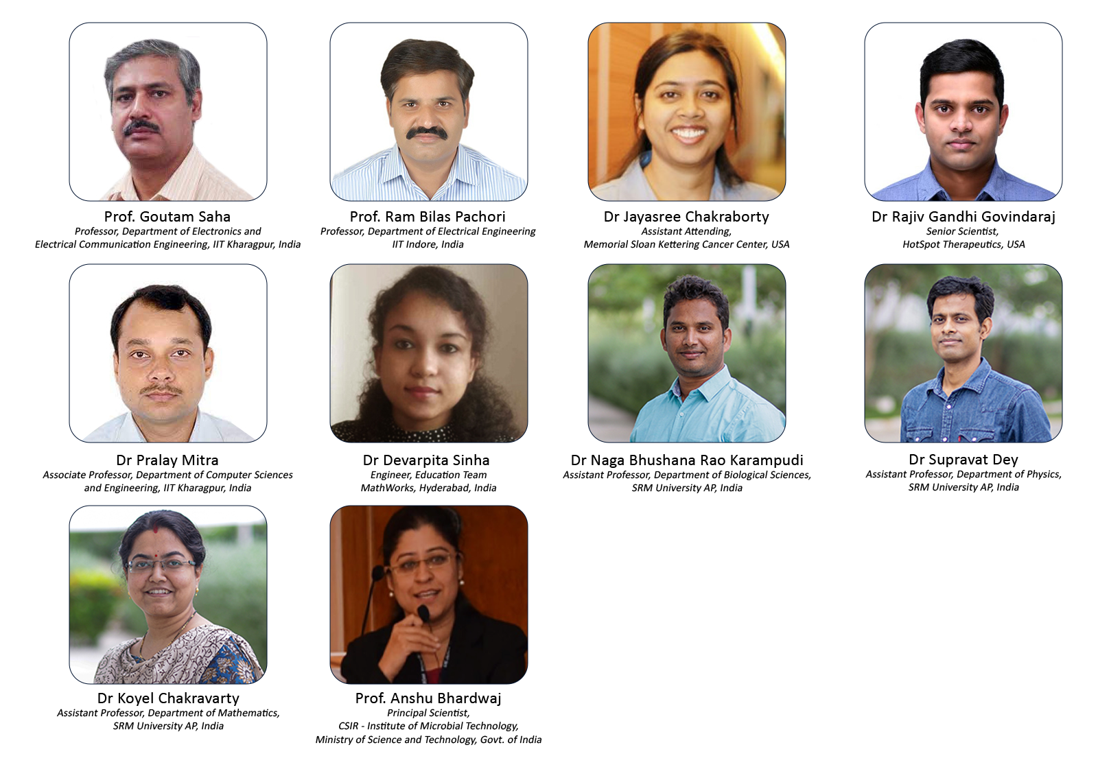 Faculty Development Programme - Speakers