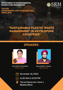 Environment & Me: Scholars Talk Series Lecture#5